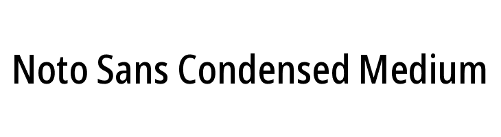 Noto Sans Condensed Medium  Fuentes Gratis Descargar