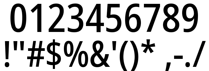 Noto Sans Condensed Medium Font OTHER CHARS