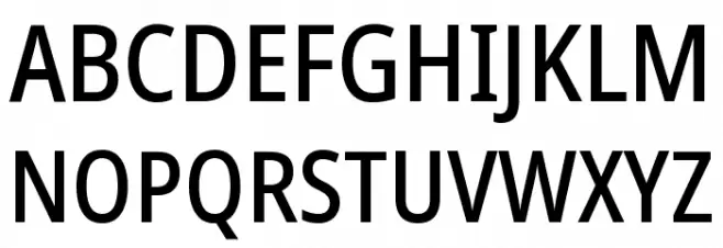 Noto Sans Condensed Medium Polices MAJUSCULES