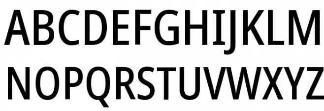 Noto Sans Condensed Medium Fonte MAIÚSCULAS