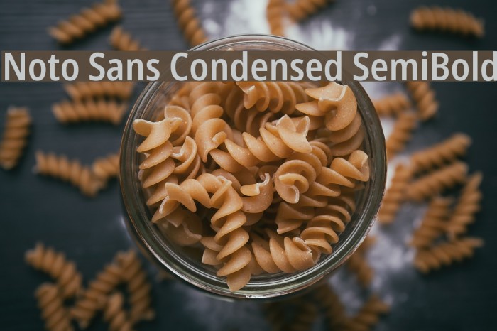 Noto Sans Condensed SemiBold Font examples