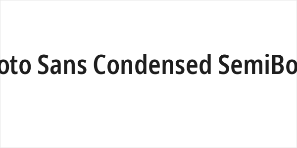 Noto Sans Condensed SemiBold Logo