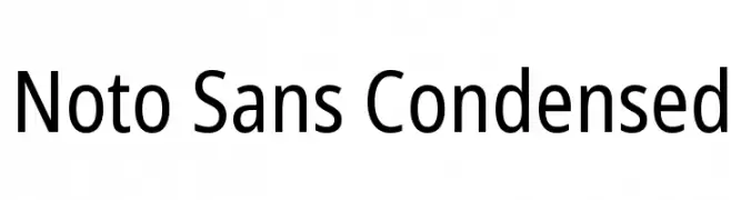 Noto Sans Condensed 