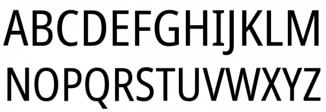 Noto Sans Condensed Polices MAJUSCULES