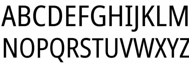 Noto Sans Condensed Fonte MAIÚSCULAS