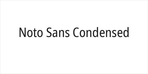 Noto Sans Condensed Logo