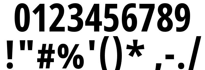 Noto Sans Devanagari ExtraCondensed Bold Font OTHER CHARS
