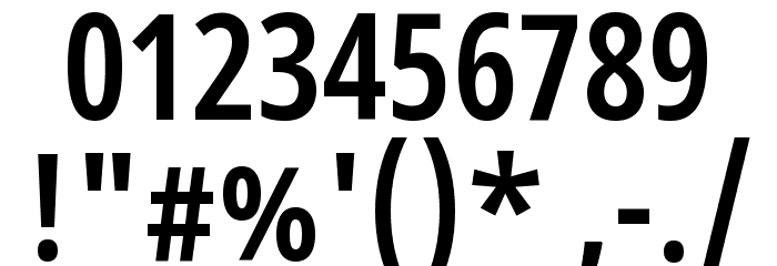 Noto Sans Devanagari ExtraCondensed SemiBold Font OTHER CHARS