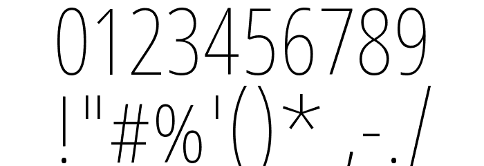 Noto Sans Devanagari ExtraCondensed Thin Font OTHER CHARS