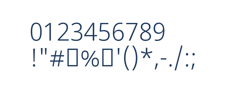 Noto Sans Devanagari Light Other Characters