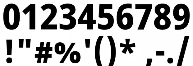 Noto Sans Devanagari SemiCondensed ExtraBold Font OTHER CHARS