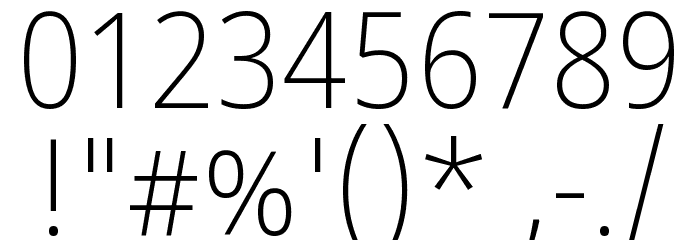 Noto Sans Devanagari SemiCondensed ExtraLight Font OTHER CHARS