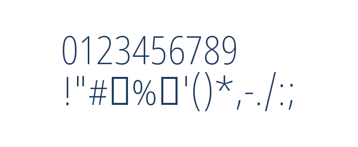 Noto Sans Devanagari UI Condensed ExtraLight Other Characters