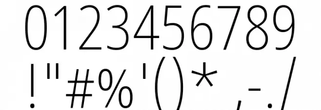 Noto Sans Devanagari UI Condensed ExtraLight Font OTHER CHARS