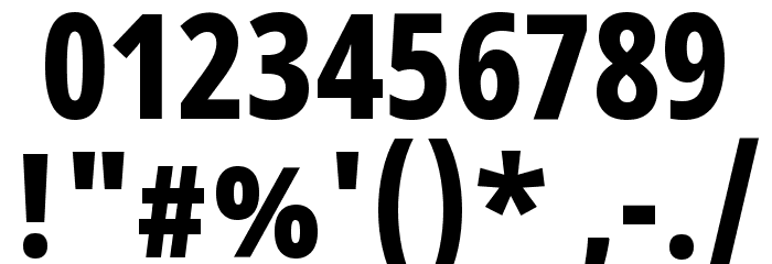 Noto Sans Devanagari UI ExtraCondensed ExtraBold Font OTHER CHARS
