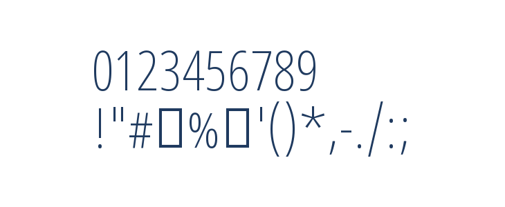 Noto Sans Devanagari UI ExtraCondensed ExtraLight Other Characters