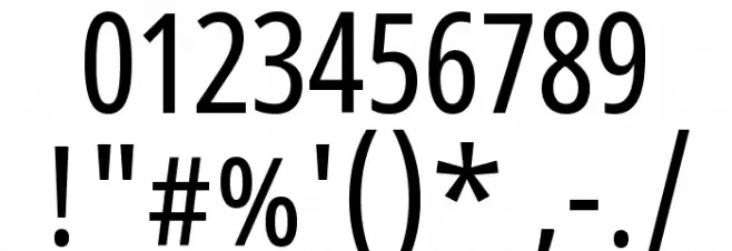 Noto Sans Devanagari UI ExtraCondensed Fuentes OTROS CHARS