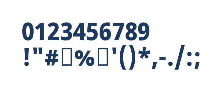 Noto Sans Devanagari UI SemiCondensed ExtraBold Other Characters