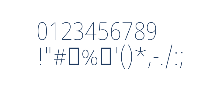 Noto Sans Devanagari UI SemiCondensed Thin Other Characters