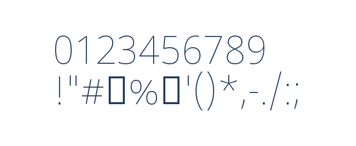 Noto Sans Devanagari UI Thin Other Characters