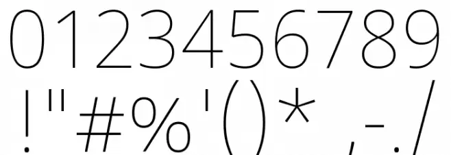 Noto Sans Devanagari UI Thin Font OTHER CHARS