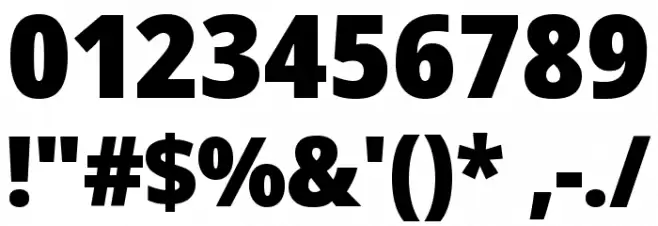 Noto Sans Display Black Font OTHER CHARS