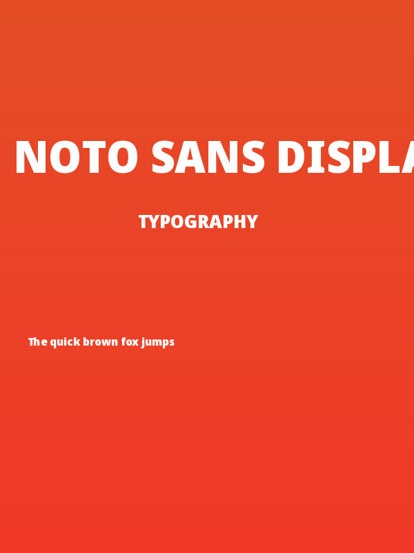 Noto Sans Display Black Poster