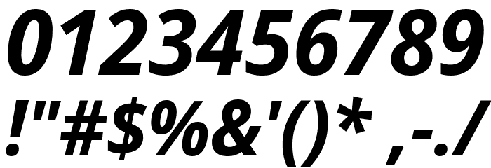Noto Sans Display Bold Italic Font OTHER CHARS