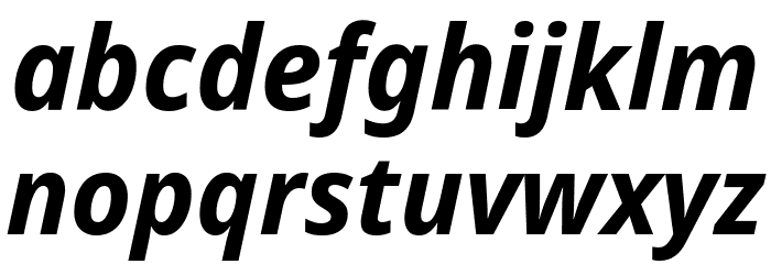 Noto Sans Display Bold Italic Font LOWERCASE