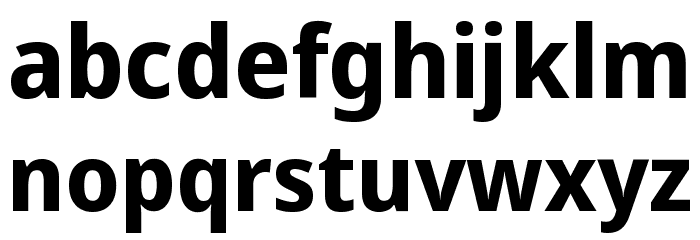 Noto Sans Display Bold Font LOWERCASE