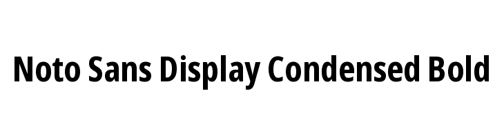 Noto Sans Display Condensed Bold  Descarca Fonturi Gratis