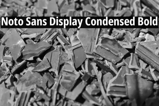 Noto Sans Display Condensed Bold Example 2