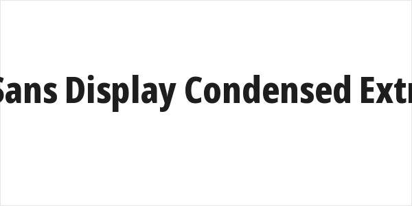 Noto Sans Display Condensed ExtraBold Logo