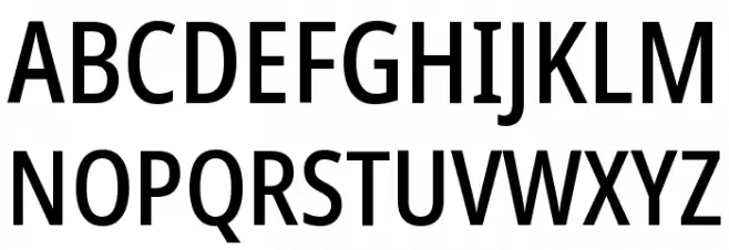 Noto Sans Display Condensed Medium Polices MAJUSCULES