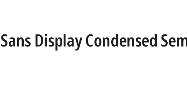 Noto Sans Display Condensed SemiBold Logo