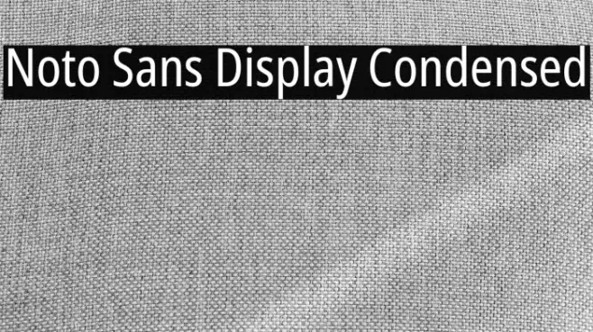 Noto Sans Display Condensed Example 1