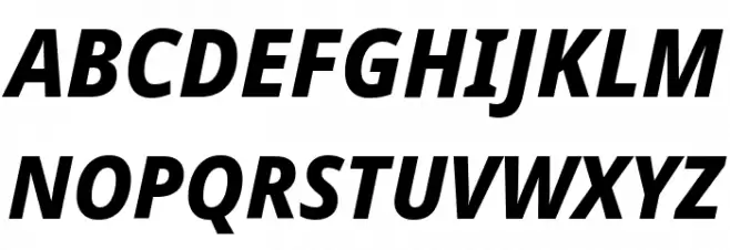Noto Sans Display ExtraBold Italic خط أحرف كبيرة