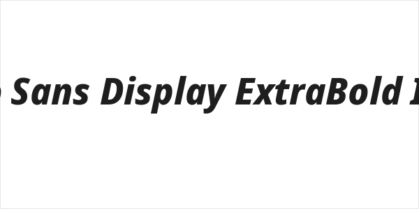 Noto Sans Display ExtraBold Italic Logo