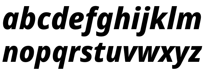 Noto Sans Display ExtraBold Italic Font LOWERCASE