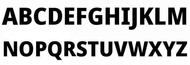 Noto Sans Display ExtraBold Polices MAJUSCULES