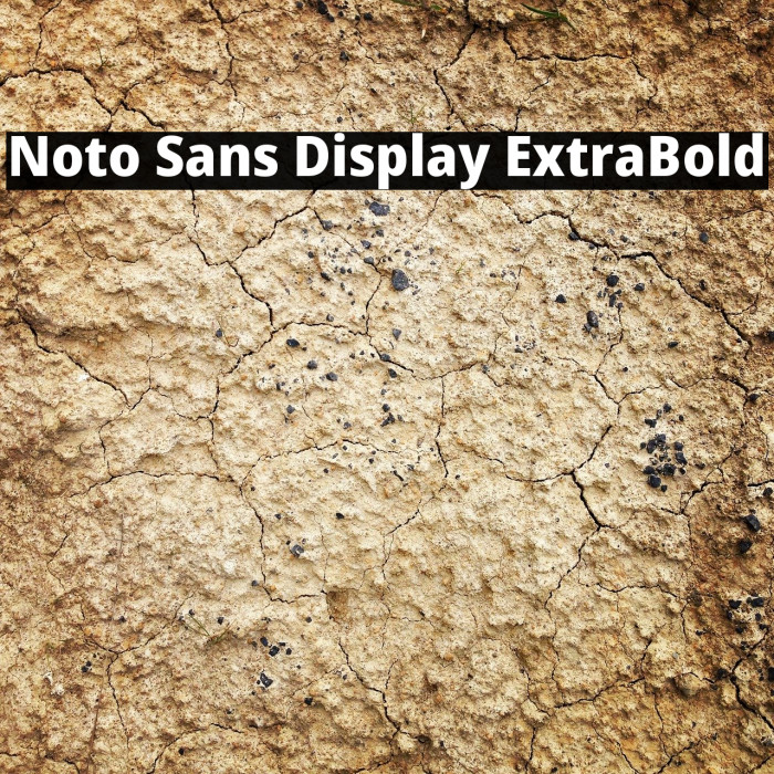 Noto Sans Display ExtraBold Font examples