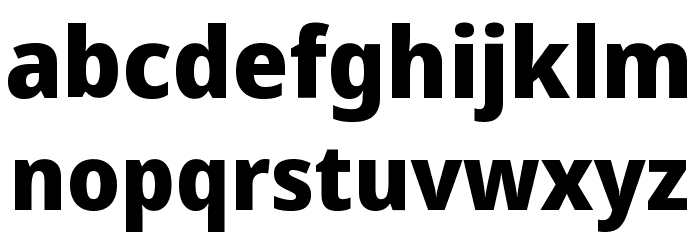 Noto Sans Display ExtraBold Font LOWERCASE