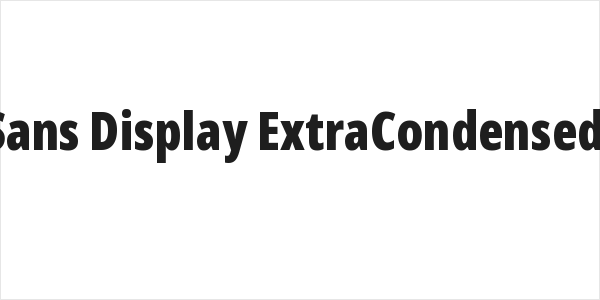 Noto Sans Display ExtraCondensed Black Logo