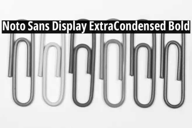 Noto Sans Display ExtraCondensed Bold Example 3