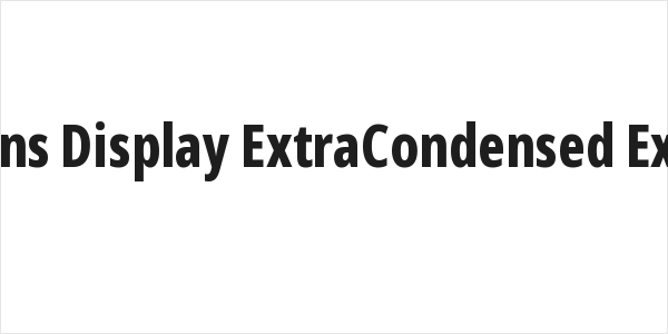 Noto Sans Display ExtraCondensed ExtraBold Logo