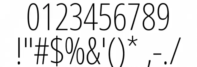 Noto Sans Display ExtraCondensed ExtraLight Font OTHER CHARS