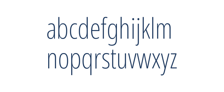 Noto Sans Display ExtraCondensed ExtraLight Lowercase