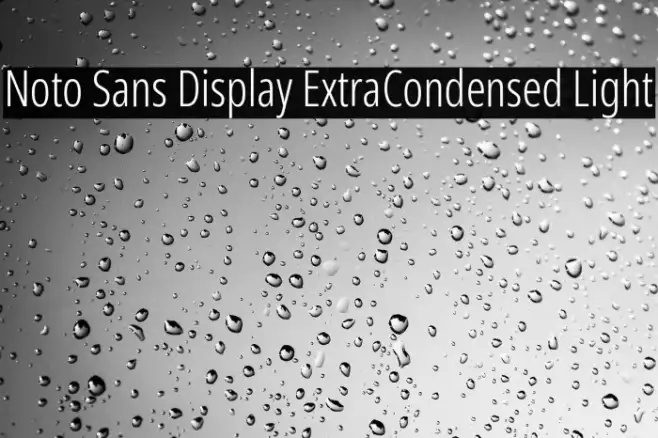 Noto Sans Display ExtraCondensed Light Example 3
