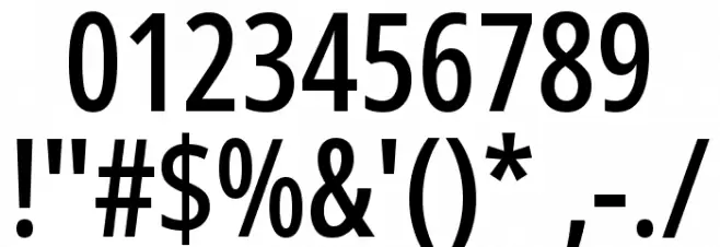 Noto Sans Display ExtraCondensed Medium Font OTHER CHARS