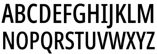 Noto Sans Display ExtraCondensed Medium フォント 大文字